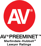 AV Preeminet Martindale-Hubbell Lawyer Ratings