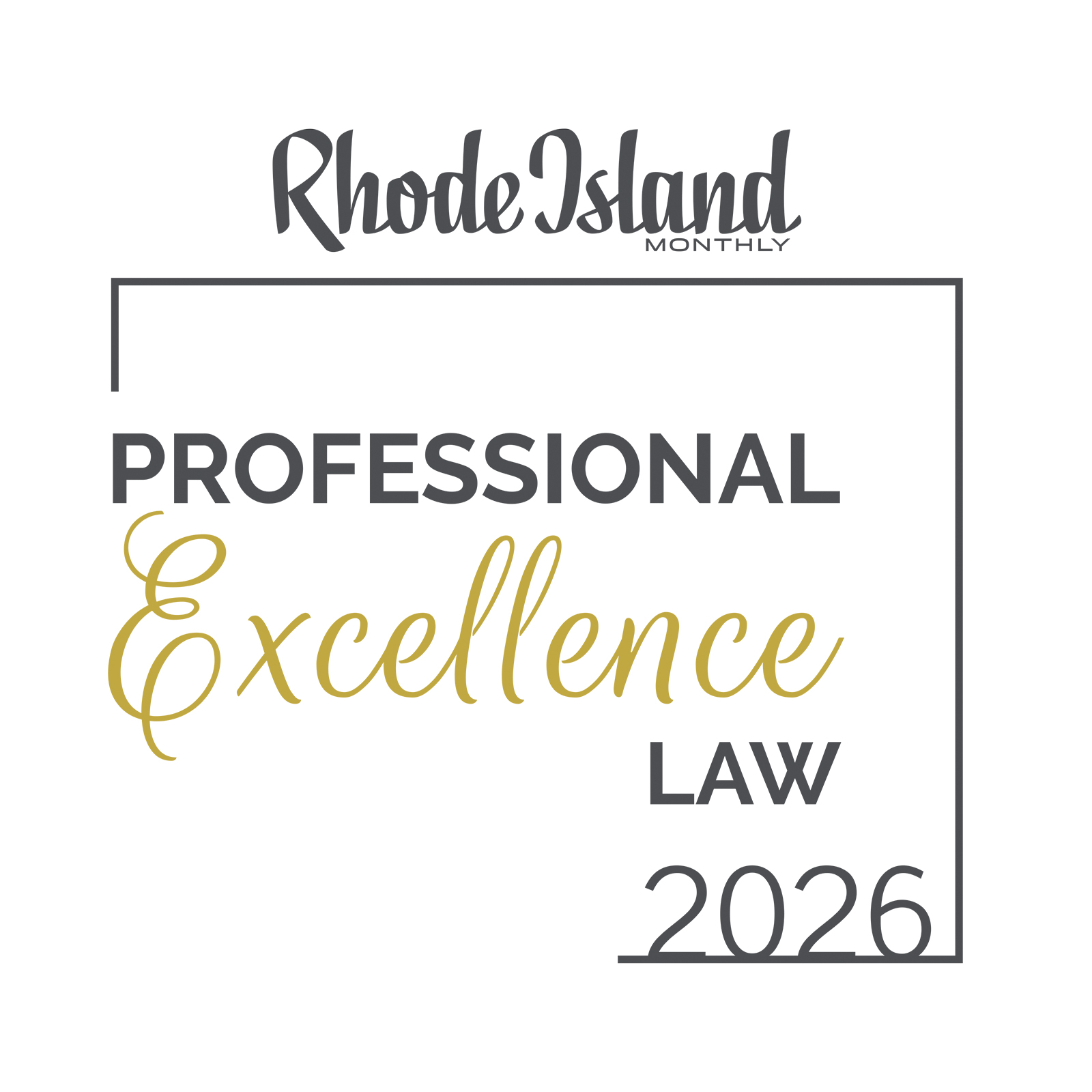 Rhode Island Monthly Professional Excellence in Law