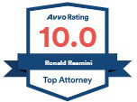 Ronald J Resmini 10 avvo rating badge