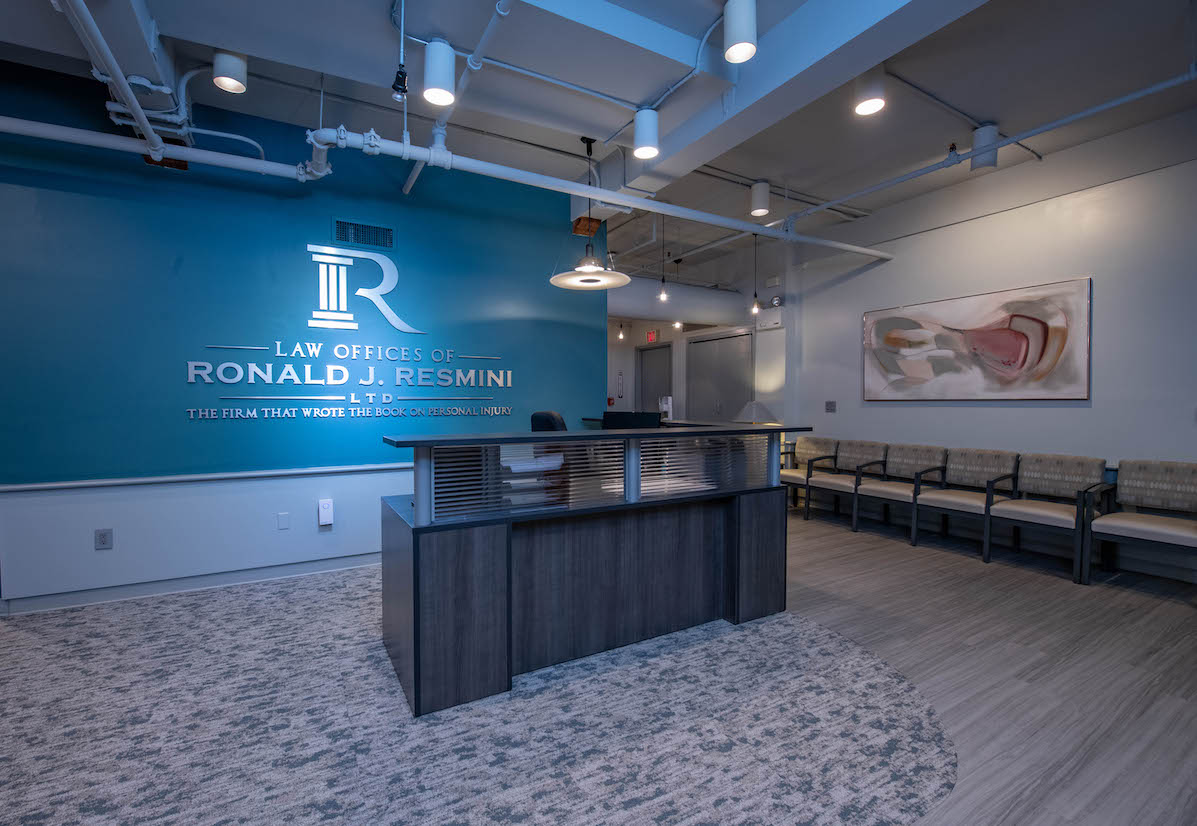 photo of main lobby at the law offices of ronald j. resmini