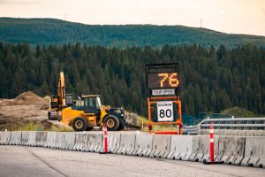 construction zone speed sign