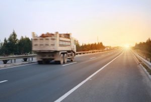 dump truck debris accident