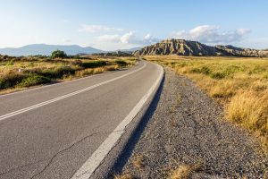 unlevel road car accident